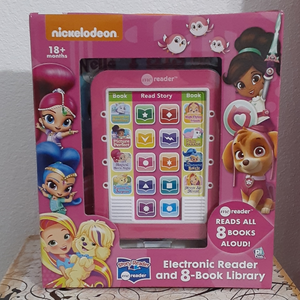 Nickelodeon electronic reader with 8 books